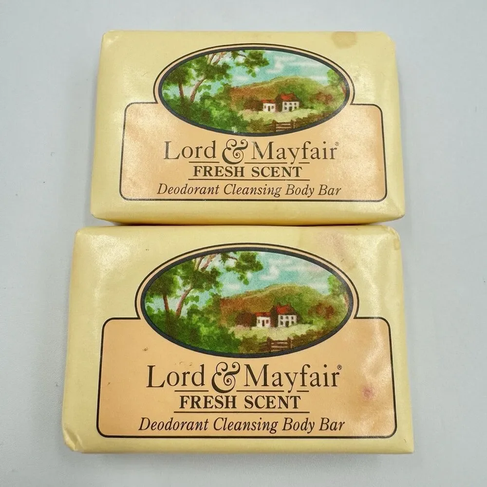 Lord & Mayfair Deodorant Cleansing Face & Body Bar In Paper Wrap‎ 1980s Vintage